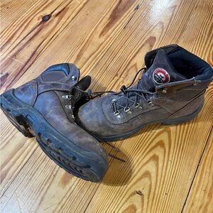 Brown Leather Hiking Boots